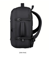 Sac à dos en PU 20-39L unisexe grande capacité multi-compartiments imperméable léger durable écologique USB avec bretelles à coussin d'air