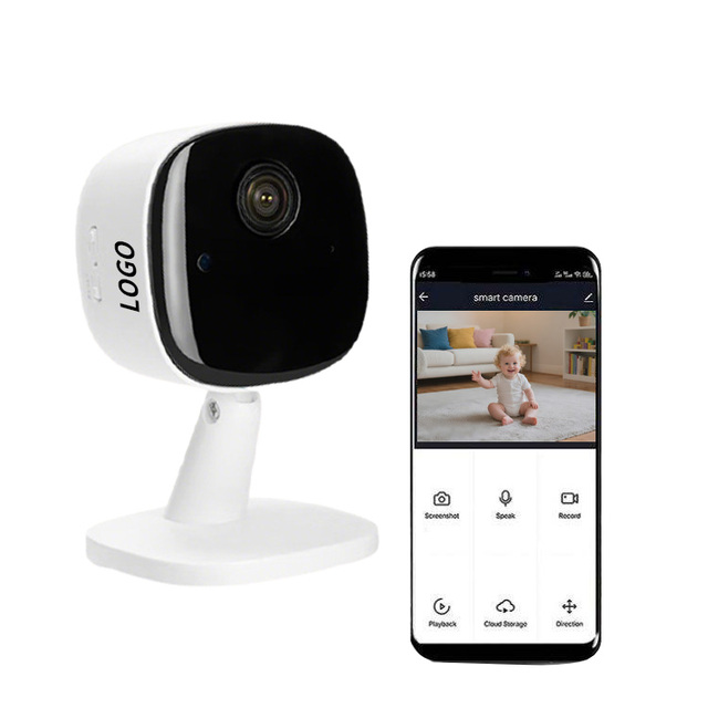 2025 Mini Baby Monitor Camera Custom Wireless Smart Wifi AI Home Use Security Camera with Logo