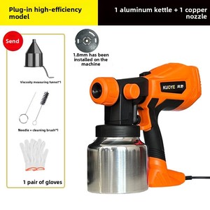Pistolet <span class=keywords><strong>de</strong></span> pulvérisation électrique haute puissance 550W, efficace, professionnel, pour bricolage, 1,3 mm, peut pulvériser <span class=keywords><strong>de</strong></span> la <span class=keywords><strong>peinture</strong></span> au latex, pression maximale 24 kPa, compact - Product Image 6
