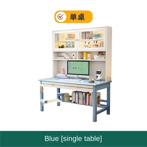 Bibliothèque intégrée en bois massif Bureau d'ordinateur simple et moderne <span class=keywords><strong>pour</strong></span> étudiants et enfants <span class=keywords><strong>pour</strong></span> petits appartements - Product Image 6