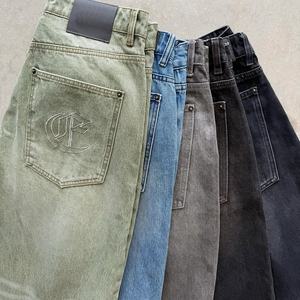 <span class=keywords><strong>Jeans</strong></span> in Denim Personalizzati da <span class=keywords><strong>Uomo</strong></span>, Neri, Vintage, Unisex, Oversize, Stile Streetwear, a Vita Bassa, Effetto Consumato, <span class=keywords><strong>Gamba</strong></span> <span class=keywords><strong>Larga</strong></span> e Cadente - Product Image 4
