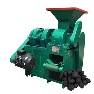 Máquina de prensa para hacer briquetas de carbón de aserrín pequeña, máquinas automáticas para la industria del carbón comprimido para barbacoa