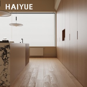 Meuble <span class=keywords><strong>de</strong></span> cuisine en bois style Japandi HAIYUE avec îlot <span class=keywords><strong>de</strong></span> cuisine en bois naturel <span class=keywords><strong>de</strong></span> hauteur <span class=keywords><strong>bar</strong></span> et découpe pour évier, idéal pour espace repas ouvert - Product Image 3