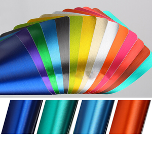 Película de Vinilo TPH de Aluminio Cepillado Satinado para Cambio de Color de Carrocería, Aspecto Metálico Premium, Protección de Pintura Duradera, Mejora el Aspecto de <span class=keywords><strong>tu</strong></span> Auto - Product Image 2