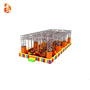 Trẻ em khu vực <span class=keywords><strong>Trampoline</strong></span> công viên trong nhà nhảy sân chơi đầy màu sắc thể dục chiến binh đào tạo khóa học Ninja - Product Image 1