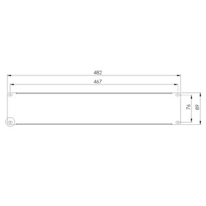 CNBear 6602U 2U Mount Blank Panel Separation & Protection Mixer Rack Mount <b>Stand</b> Structural Rack Shelf Metal Flexible - Product Image 3