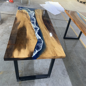 Mesa de resina epoxi de estilo natural Log <span class=keywords><strong>Creek</strong></span> - Product Image 4