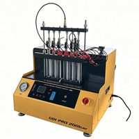 Testeur et Nettoyeur d'Injecteurs à Essence à Ultrasons Haute Pression CT6100 GDI PIEZO Support 200 BAR Nettoyeur et Testeur d'Injecteurs de Carburant