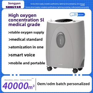 Suministro Directo de Fábrica, Generador de Oxígeno de Grado Médico de 5L, Alimentado por Corriente Alterna, para Uso en Ancianos, Nebulizador Integrado, Oxígeno de Alta Concentración, CE - Product Image 4