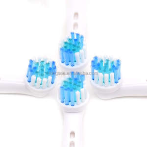 EB17-X Lot de <span class=keywords><strong>4</strong></span> Têtes de Rechange Souples en Nylon pour Brosse à Dents Électrique, Pliables, Alimentées par Piles, pour Usage Domestique et Dentistes - Product Image 3