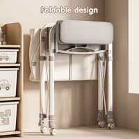 Table à langer portable avec paniers de rangement, commode pliable, station de change réglable en hauteur pour bébé