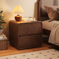 Table de chevet en bois multifonctionnelle de style moderne et minimaliste, 2 tiroirs, pour chambre à coucher, salon, appartement, hôtel
