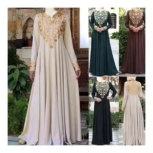 Turco Dubai Caftan Femme Vintage ultimi disegni Abaya per le donne uno si adatta a tutti i vestiti da preghiera di primavera Hijab abiti musulmani Abaya - Product Image 5