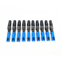 Conector de Fibra Óptica Monomodo 9/125 SC/APC/UPC, Diseño de Ensamblaje en Frío, FAC, FTTx, FTTH, Herramientas para Redes de Telecomunicaciones