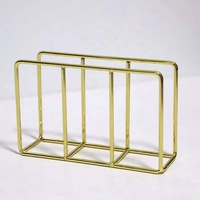 Fantaisie bureau en acier inoxydable porte-serviettes fil de fer boîtes à mouchoirs artisanat en métal personnalisé pour la décoration de la maison directement de l'usine