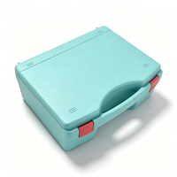 U-S011B Boîte de rangement robuste en plastique dur moulé par injection PP, portable, avec poignée, 12 pouces, avec découpe de mousse personnalisée