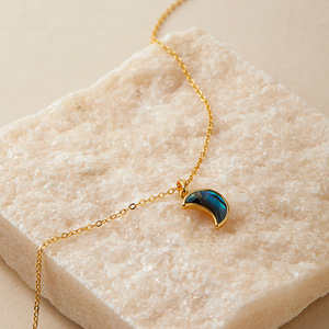 Collar con Colgante <span class=keywords><strong>de</strong></span> Acero Inoxidable al por Mayor para Mujer, Diseño Versátil <span class=keywords><strong>de</strong></span> Corazón con Cielo Estrellado, Zirconia Cúbica Tallada en Corazón, Diseño Gráfico <span class=keywords><strong>de</strong></span> Tela <span class=keywords><strong>de</strong></span> Octubre - Product Image 3