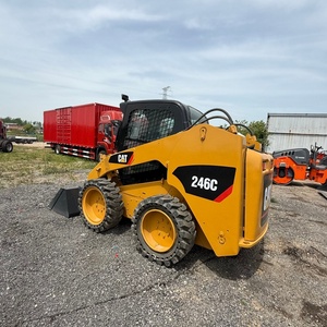 Chargeuse compacte sur pneus CAT 246C à bas prix, matériel de terrassement, chargeuse compacte sur pneus Caterpillar 246C d'occasion avec haute performance, en stock - Product Image 2