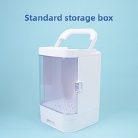 Boîte de rangement pour lentilles orthokeratologiques, boîte de soin pour miroir OK, boîte de soin rigide, grande capacité, étui de soin portable pour lunettes