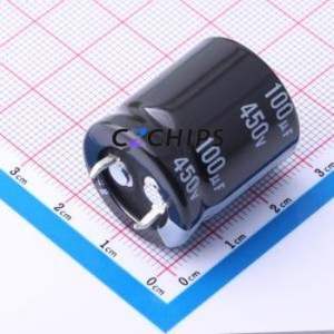 ตัวเก็บประจุแบบอิเล็กโทรไลต์อะลูมิเนียมแบบ Snap-in รุ่น LGG2W101MELZ25 ชนิด Through hole (THT) ขนาด D22xL25 มม. 100uF 20% 450V 640mA120Hz - Product Image 1