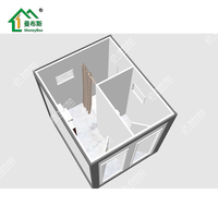 Led — dosettes de salle de bain modulaires pré-arrangées, entièrement portables, pour la douche