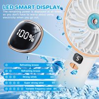 Ventilateur de climatisation évaporatif électrique rechargeable USB Type C portable avec brume d'eau pour garage et voiture