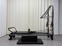 Reformer de Pilates Fitness Réglable et Portable, Appareil d'Exercice Professionnel en Alliage d'Aluminium Robuste pour Studio et Usage Commercial