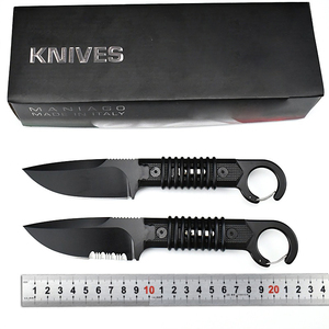 Couteau utilitaire à lame fixe Fox, pointe droite, pour le camping en plein air, acier inoxydable, manche en bois, épaisseur 3 mm, multi-usages - Product Image 5