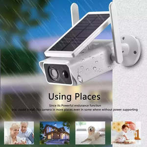 Cámara DE SEGURIDAD IP de baja potencia para exteriores de 4MP Icsee Audio bidireccional con detección de movimiento Wifi y CCTV inalámbrico con energía solar - Product Image 4