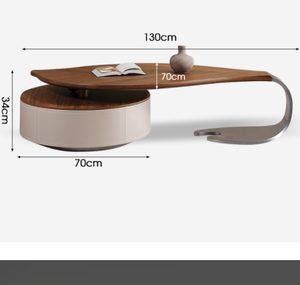 Modhomi hiện đại lá hình dạng rắn gỗ Bàn cà phê sang trọng phòng khách thiết kế bảng phụ cho văn phòng nhà cao cấp đồ nội thất - Product Image 6