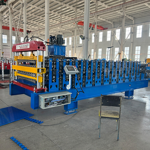 Phổ biến ba lớp ibr sóng ngói tráng men hồ sơ thép tấm lợp cuộn hình thành máy lợp công cụ - Product Image 5