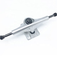 Truck de skateboard 5,25 pouces (133 mm) avec revêtement en poudre couleur personnalisée, bushings SHR90AA, axe creux et kingpin solide pour skateboard de park professionnel