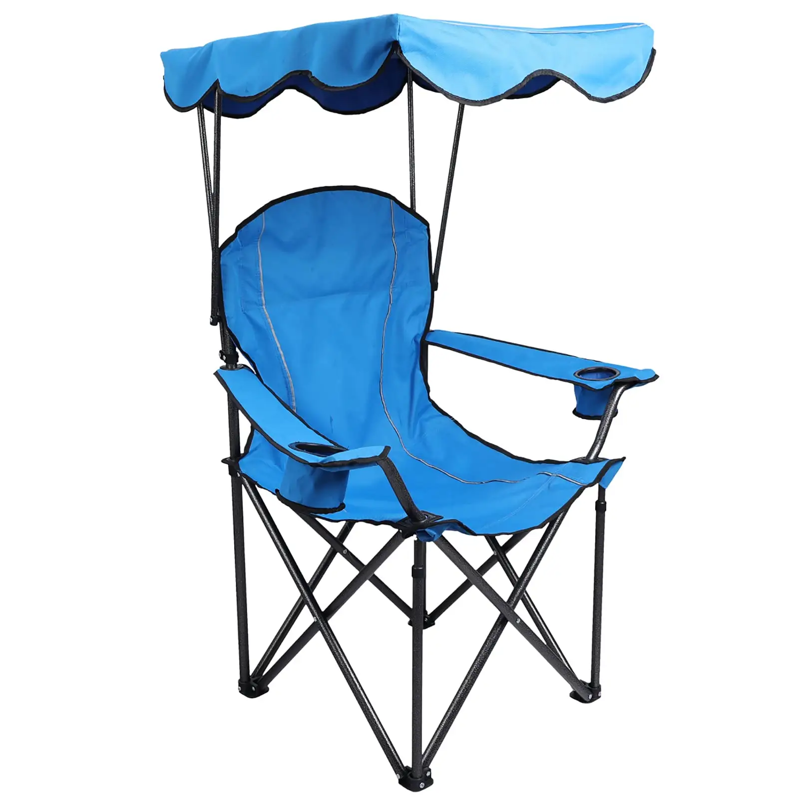 Оптовая продажа уличный Современный портативный роскошный взрослый Кемпинг Складной Металлический Стальной легкий пляжный стул с навесом от солнца