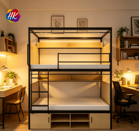Lit d'hôtel capsule, cabines de couchage, lit mezzanine, lit superposé pleine grandeur pour adulte, lit double avec rangement, lit king size, OEM