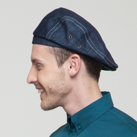 CHECKEDOUT Denim tissu serveur serveuse femmes Chef chapeau en Stock haute qualité cuisine chapeaux