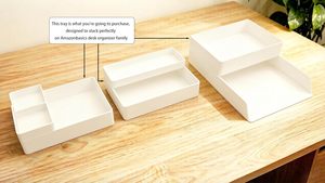 Wholesale Stackable Multi-purpose File Desktop <b>Storage</b> Organizer <b>Drawer</b> <b>Box</b> - Product Image 2