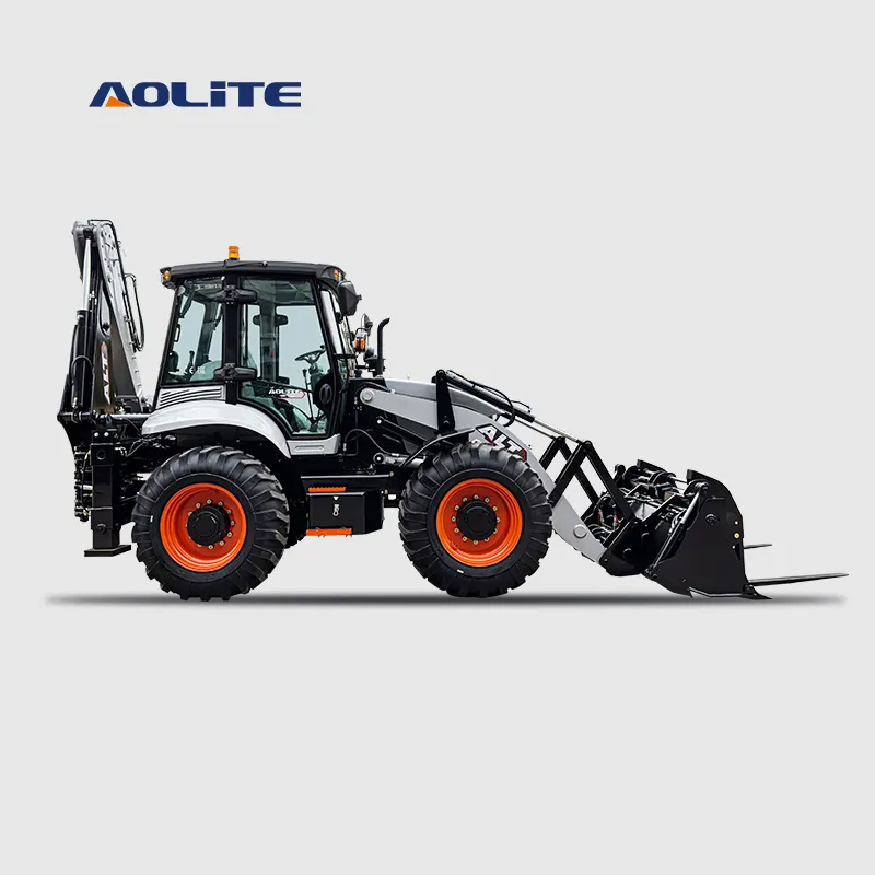 AOLITE BL105-25 CE chinesischer kleiner Bagger knickgelenkter Teleskopbagger Baggerlader ALTmini Front-Endradlader Hinterhof