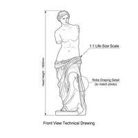 Figura Masculina Atlética Clásica Venus, Estatua de Cuerpo Humano de Mármol Blanco Pulido, Escultura de Torso Humano de Tamaño Real para Patio