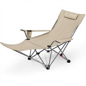 Silla Plegable Multifuncional para Exteriores, Ajustable, <span class=keywords><strong>con</strong></span> Patas Ajustables, Portátil, para Camping, Pesca, Playa, Hogar de Ancianos - Product Image 1