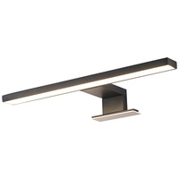 Lampe de miroir LED anti-buée de style européen, moderne et simple, pour salle de bain, avec étagère, indice de protection IP44, montage mural, nickel brossé, 3500K