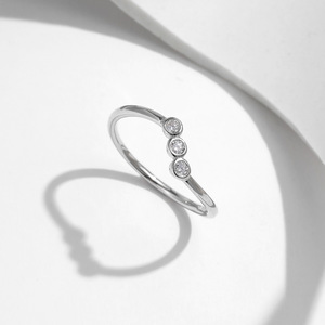 925 <b>silver</b> minimalist multi-bar Open <b>ring</b> contemporary style Stackable <b>statement</b> jewelry 925 <b>silver</b> fashion jewelry - Product Image 6
