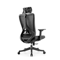 Chaise de bureau ergonomique à dossier haut, siège de support à la taille, réglable en hauteur, pour le bureau