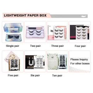 3d चुंबकीय eyelashes आईलाइनर निजी लेबल के साथ अशुद्ध मिंक lashes थोक चुंबकीय eyelashes - Product Image 5