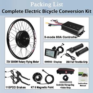 <span class=keywords><strong>Kit</strong></span> de Motor sin Escobillas de Alta Potencia de 72V 3000W con Pantalla LCD, <span class=keywords><strong>Kit</strong></span> de Conversión de Bicicleta Eléctrica <span class=keywords><strong>para</strong></span> Bicicleta de Montaña - Product Image 3