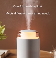 Humidificateur d'air Big Fog Spray Humidificateur Aromathérapie Diffuseur d'huiles essentielles Purificateur d'air Colorful Night Lamp Home