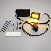 Kit d'éclairage Baja, alimenté par 8 piles AA, phare LED tout métal 20W 2000LM, ensemble de commutateurs à commande manuelle DIY pour vélo électrique, vélo, moto, VTT