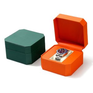 กล่องใส่นาฬิกาหนัง PU ทรงสี่เหลี่ยมหรูหรากล่องของขวัญพิมพ์ลายแบบกำหนดเอง - Product Image 6