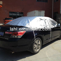 Couverture de pare-brise de voiture de protection uv en aluminium pour la glace et la neige demi-couverture de voiture