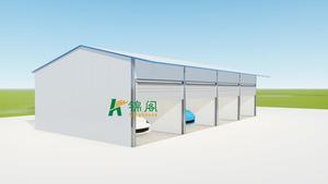 Chỗ đậu xe lắp ghép sẵn. Nhà để xe, mái che ô tô, nhà kho xe cấu trúc thép lắp ráp dễ dàng - Product Image 5