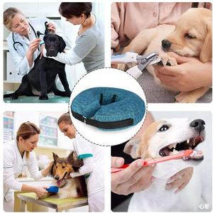 Adjustable Blue Dog <b>Collar</b> Medium Size Simple Style <b>Pet</b> Neck Protection All Seasons Use - Product Image 3